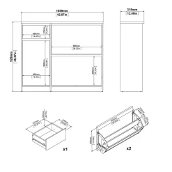 Scarpiera Todd, 32x109 h93 cm, Bianco<Dmora New