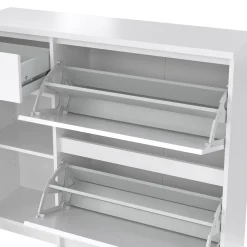 Scarpiera Todd, 32x109 h93 cm, Bianco<Dmora New