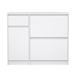 Scarpiera Todd, 32x109 h93 cm, Bianco<Dmora New