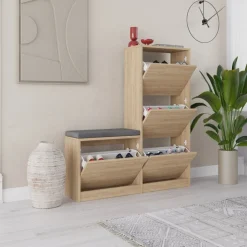 Scarpiera Velma, 105x26 h119 cm,<Dmora Flash Sale