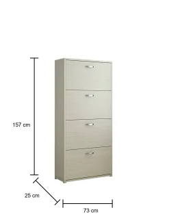 Scarpiera Vince, 73x25h157 cm,<Dmora Hot