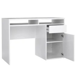 Scrivania Abbadu, 110x48 h77 cm, Bianco<Dmora Hot