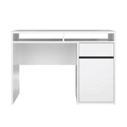 Scrivania Abbadu, 110x48 h77 cm, Bianco<Dmora Hot