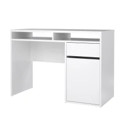 Scrivania Abbadu, 110x48 h77 cm, Bianco<Dmora Hot