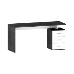 Scrivania Abisse, 160x60h75 cm, Bianco e<Dmora Hot
