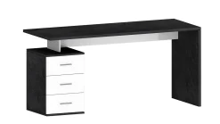 Scrivania Abisse, 160x60h75 cm, Bianco e<Dmora Hot