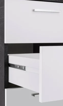 Scrivania Abisse, 160x60h75 cm, Bianco e<Dmora Hot