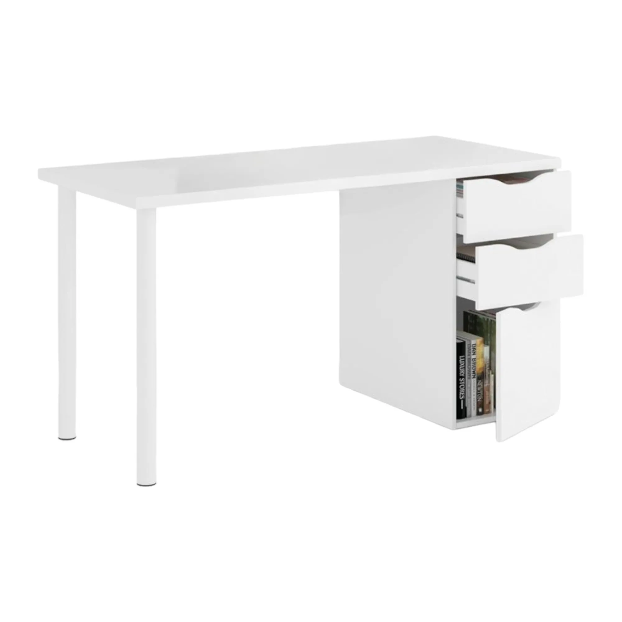 Scrivania Abol, 138x60h74 cm,<Dmora Shop