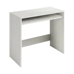 Scrivania Acu, 79x43h87 cm, Bianco effetto legno<Dmora Best Sale
