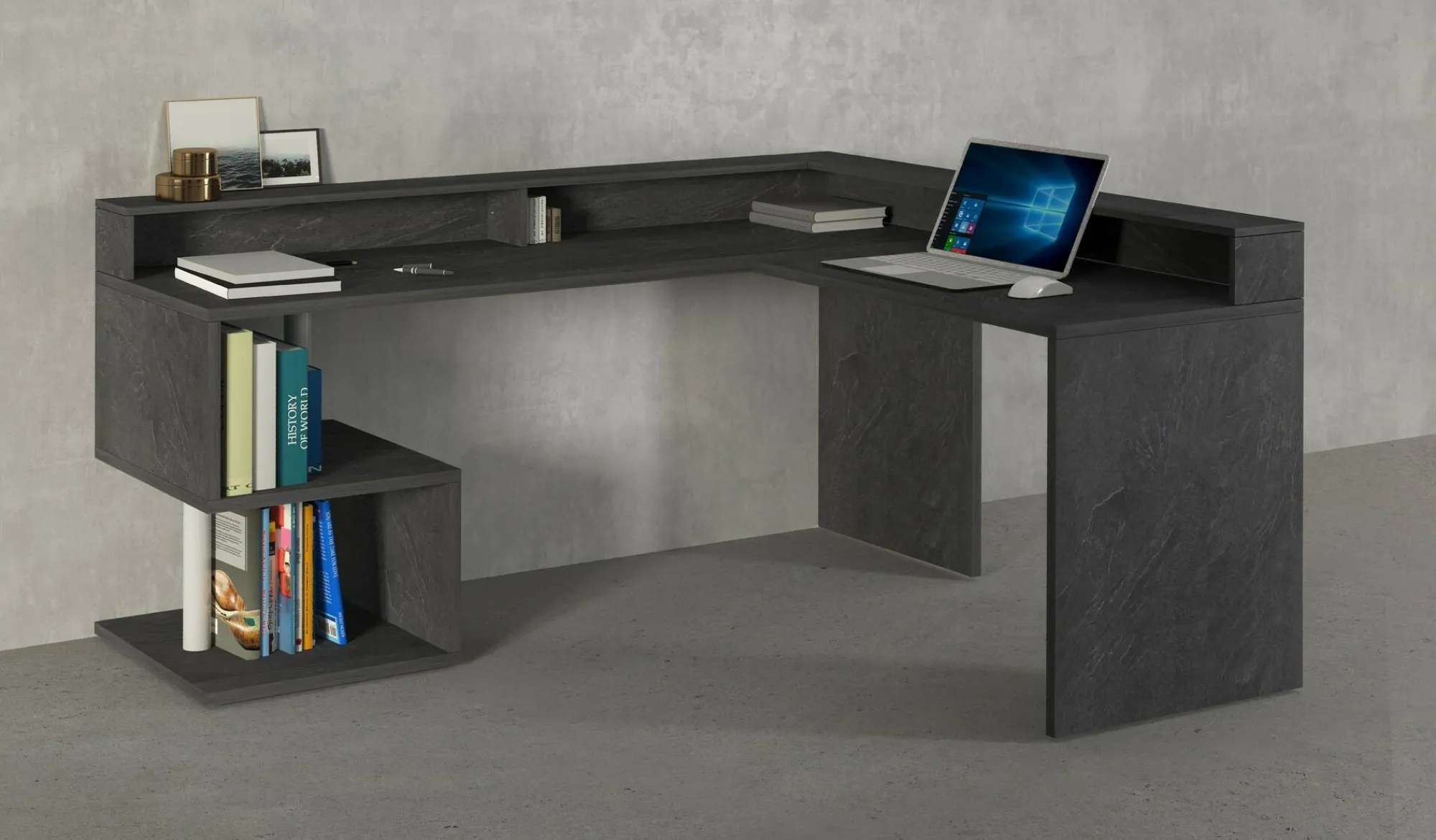 Scrivania Adelma, 180x60h93 cm,<Dmora Clearance