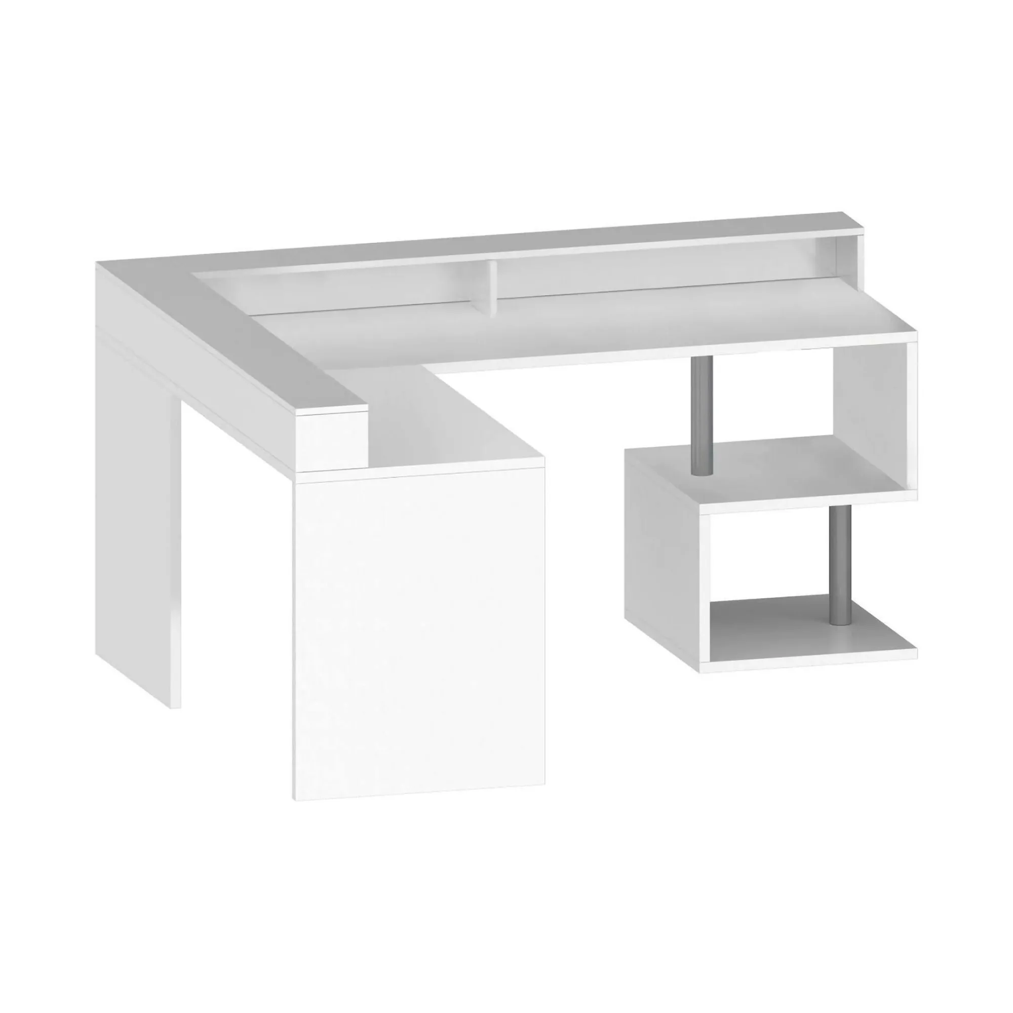 Scrivania Adelma, 180x60h93 cm,<Dmora Store
