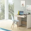 Scrivania Adri, 80x40h79 cm, Bianco e Rovere<Dmora Flash Sale