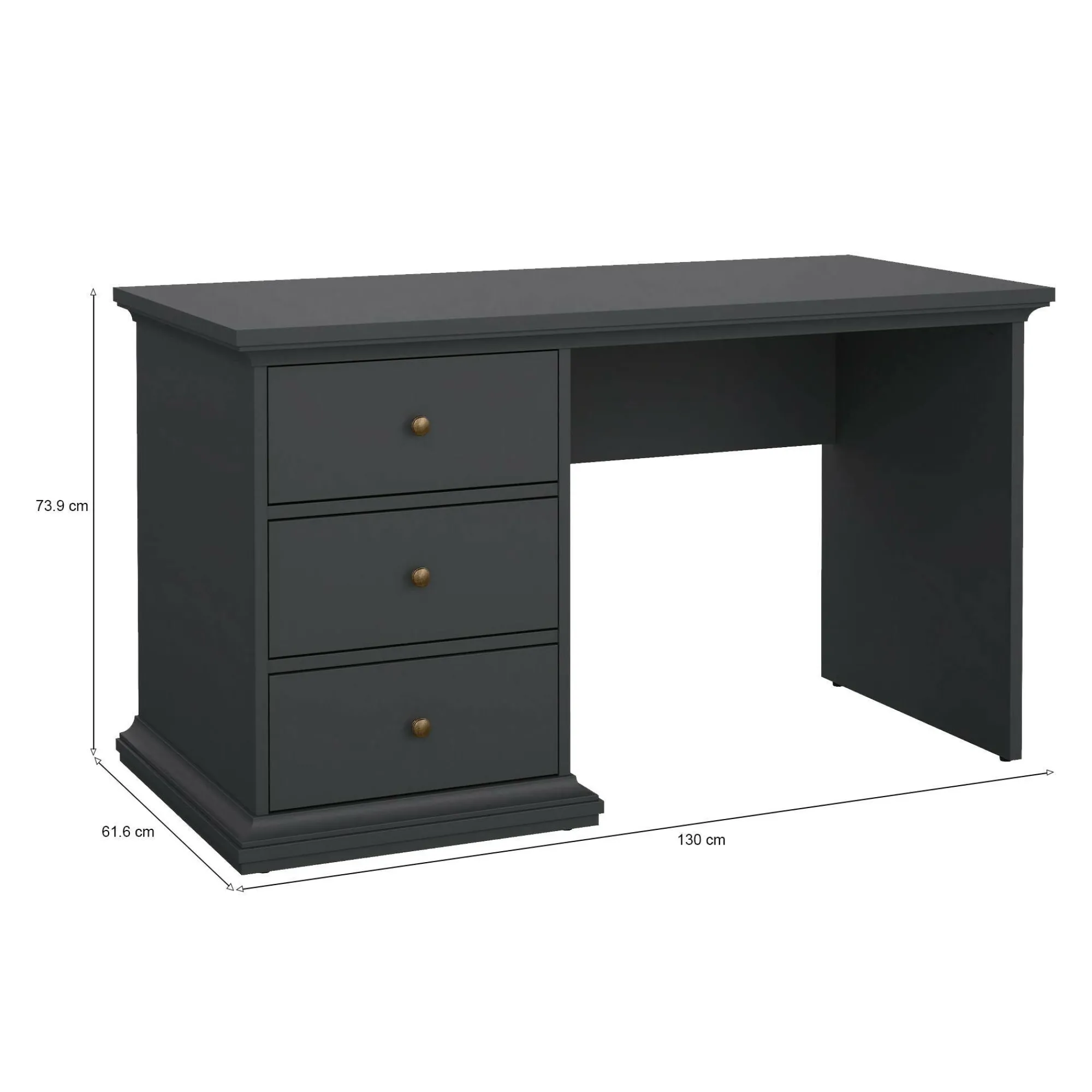 Scrivania Agia, 62x130 h74 cm,<Dmora Flash Sale