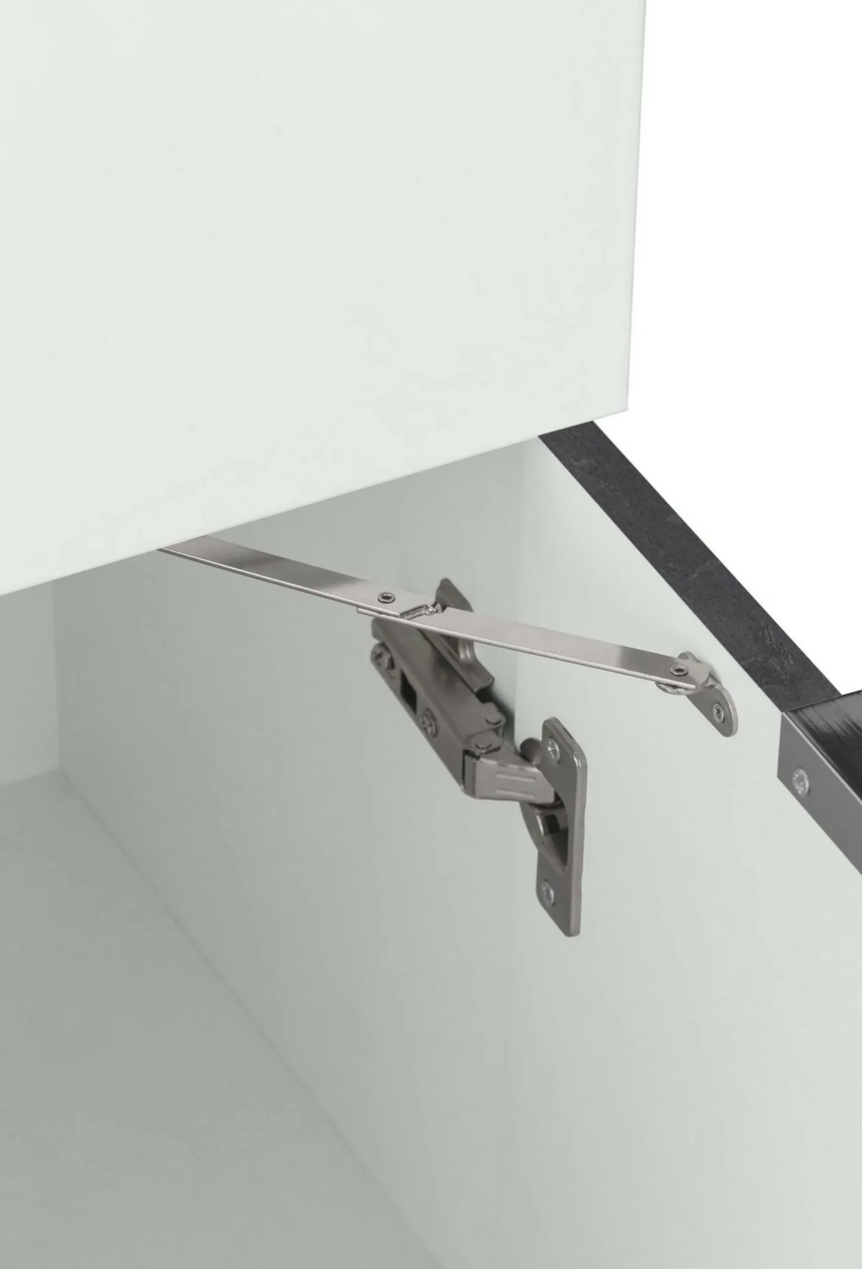 Scrivania Akiro, cm 70x57h140, Bianco e<Dmora Discount