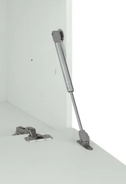 Scrivania Akiro, cm 70x57h140, Bianco e<Dmora Discount