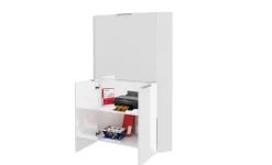 Scrivania Akiro, cm 70x57h140,<Dmora Online