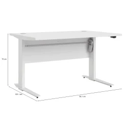 Scrivania Alfango, 80x120 h75 cm,<Dmora Outlet