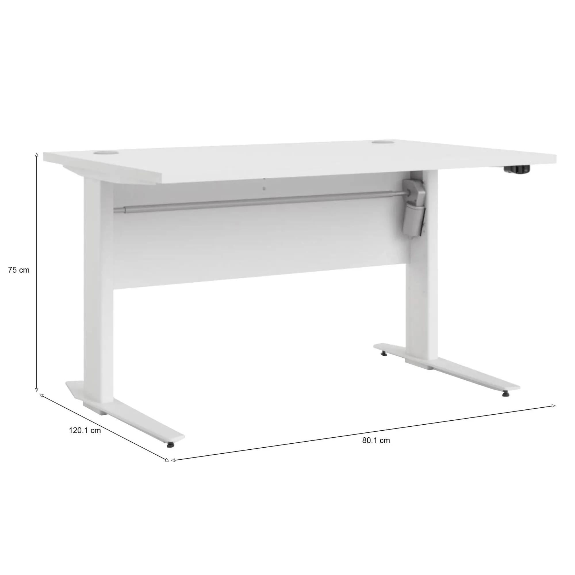 Scrivania Alfango, 80x120 h75 cm,<Dmora Outlet