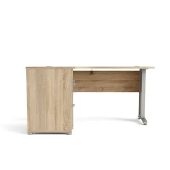 Scrivania Alfango, 159x151 h75 cm, Grigio e Quercia<Dmora Best