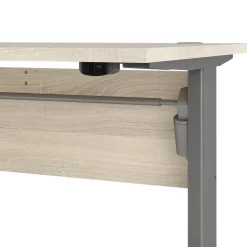 Scrivania Alfango, 80x120 h75 cm, Grigio e Quercia<Dmora Shop