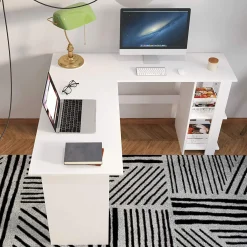 Scrivania Alik, 130x130h72 cm,<Dmora Shop