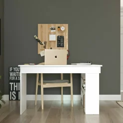 Scrivania Altin, 129x120h72 cm,<Dmora Cheap