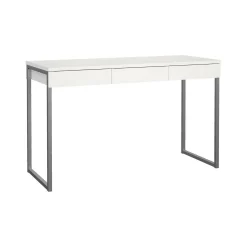 Scrivania Amadeo, 126x52 h77 cm, Bianco<Dmora Cheap