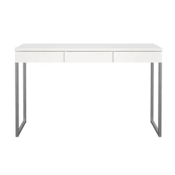 Scrivania Amadeo, 126x52 h77 cm, Bianco<Dmora Cheap