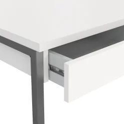 Scrivania Amadeo, 126x52 h77 cm, Bianco<Dmora Cheap