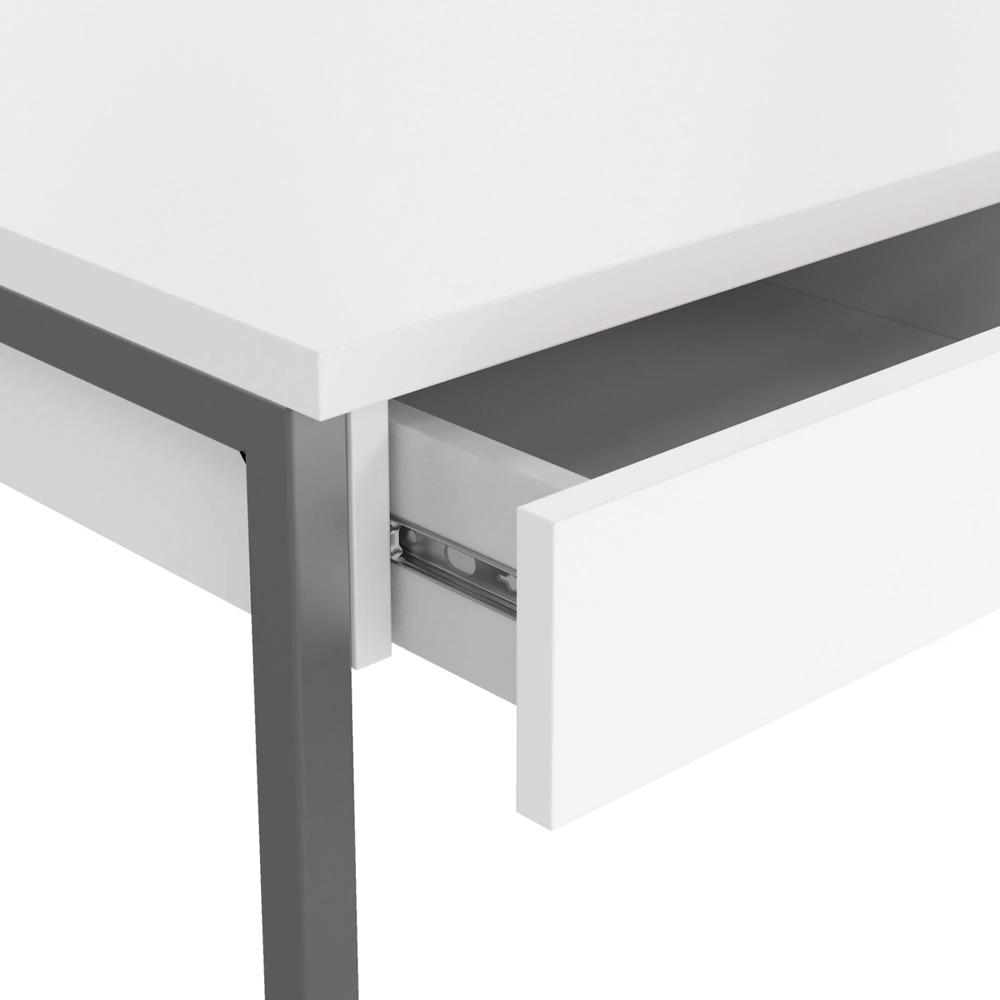 Scrivania Amadeo, 126x52 h77 cm, Bianco<Dmora Cheap