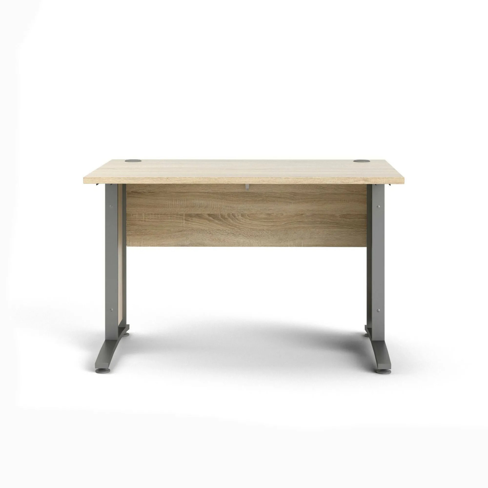 Scrivania Amigos, 120x80 h75 cm, Grigio e Quercia<Dmora Cheap