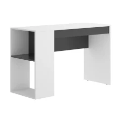 Scrivania Arianella, 115x50h74 cm, Bianco e Antracite<Dmora Online