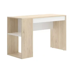 Scrivania Arianella, 115x50h74 cm, Rovere e Bianco<Dmora New