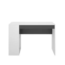 Scrivania Arianella, 115x50h74 cm, Bianco e Antracite<Dmora Online