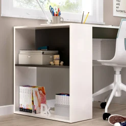 Scrivania Arianella, 115x50h74 cm, Bianco e Antracite<Dmora Online