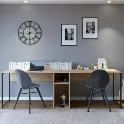 Scrivania Asarat, 240x60h74 cm,<Dmora Outlet