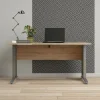 Scrivania Ascorbato, 150x80 h75 cm, Grigio e Quercia<Dmora Cheap