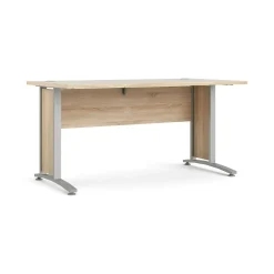 Scrivania Ascorbato, 150x80 h75 cm, Grigio e Quercia<Dmora Cheap