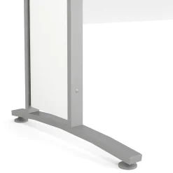 Scrivania Ascorbato, 150x80 h75 cm, Bianco e Grigio<Dmora Shop