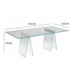 Scrivania Asfelj, 180x90h75 cm,<Dmora Outlet