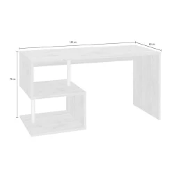 Scrivania Atemis, cm 140x60h78,<Dmora Store