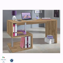Scrivania Atemis, cm 140x60h78,<Dmora Store