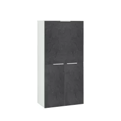 Scrivania Atroc, cm 70x35h140, Bianco e<Dmora Online