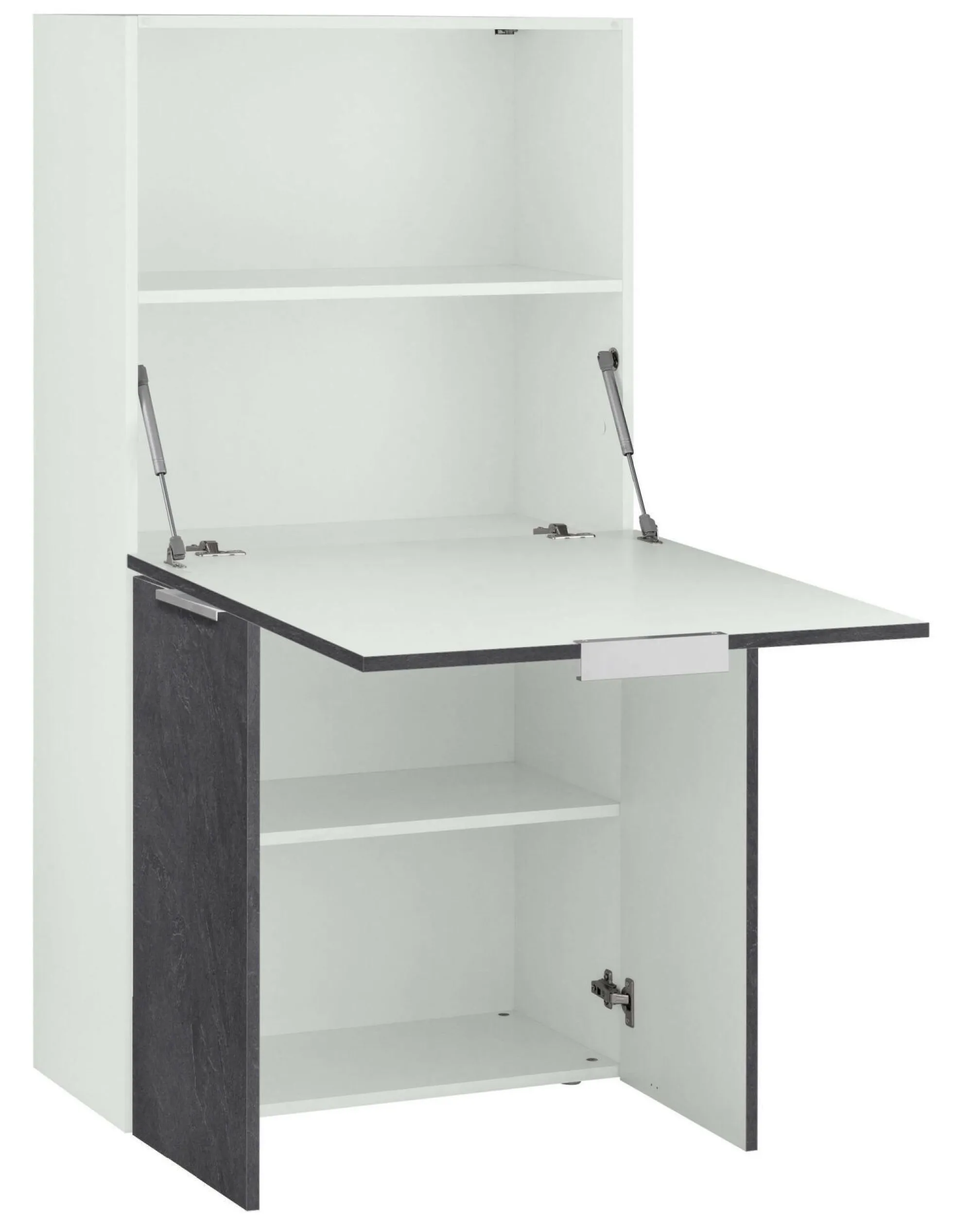 Scrivania Atroc, cm 70x35h140, Bianco e<Dmora Online