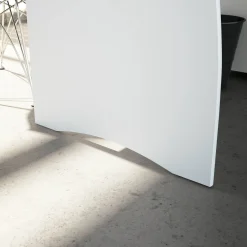 Scrivania Azziz, 136x67h74 cm, Bianco e Rovere<Dmora Sale