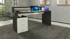 Scrivania Bardi, 160x60h90 cm, Bianco e<Dmora Sale