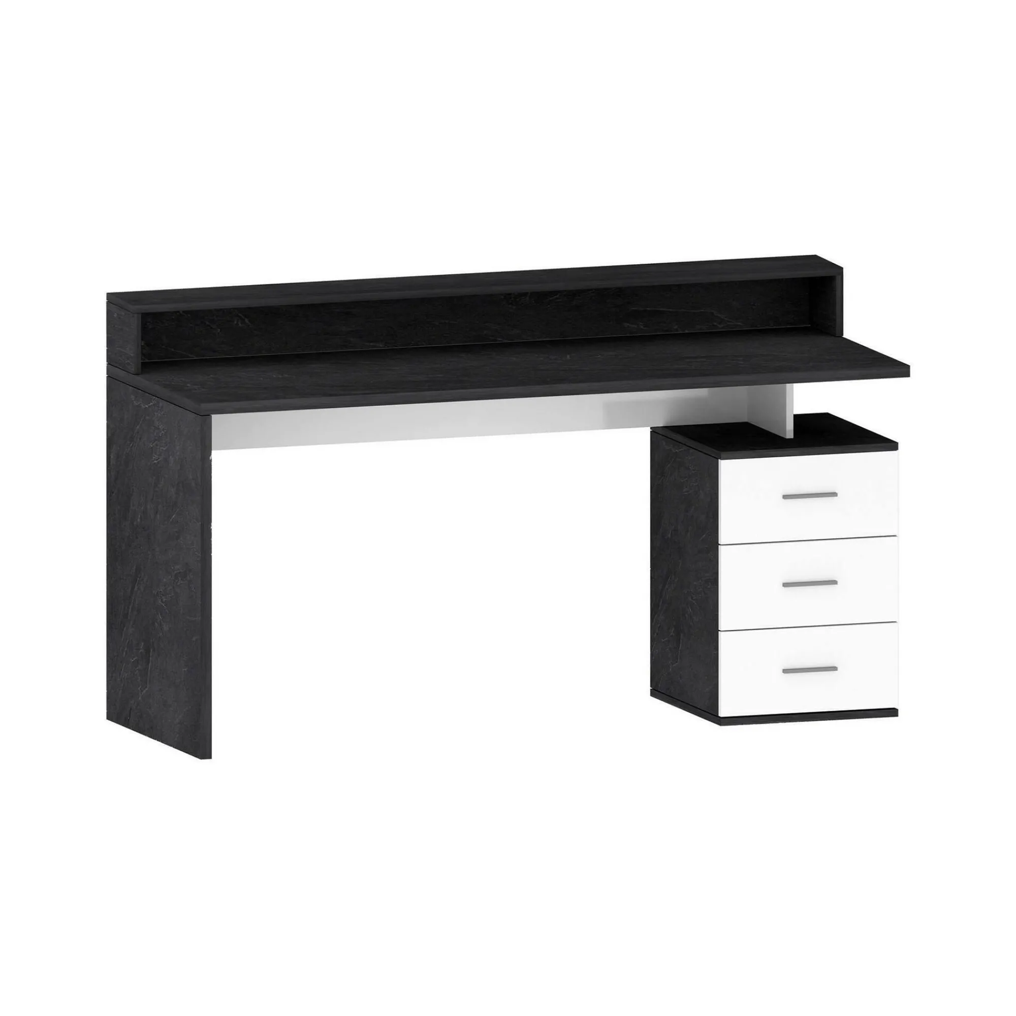 Scrivania Bardi, 160x60h90 cm, Bianco e<Dmora Sale
