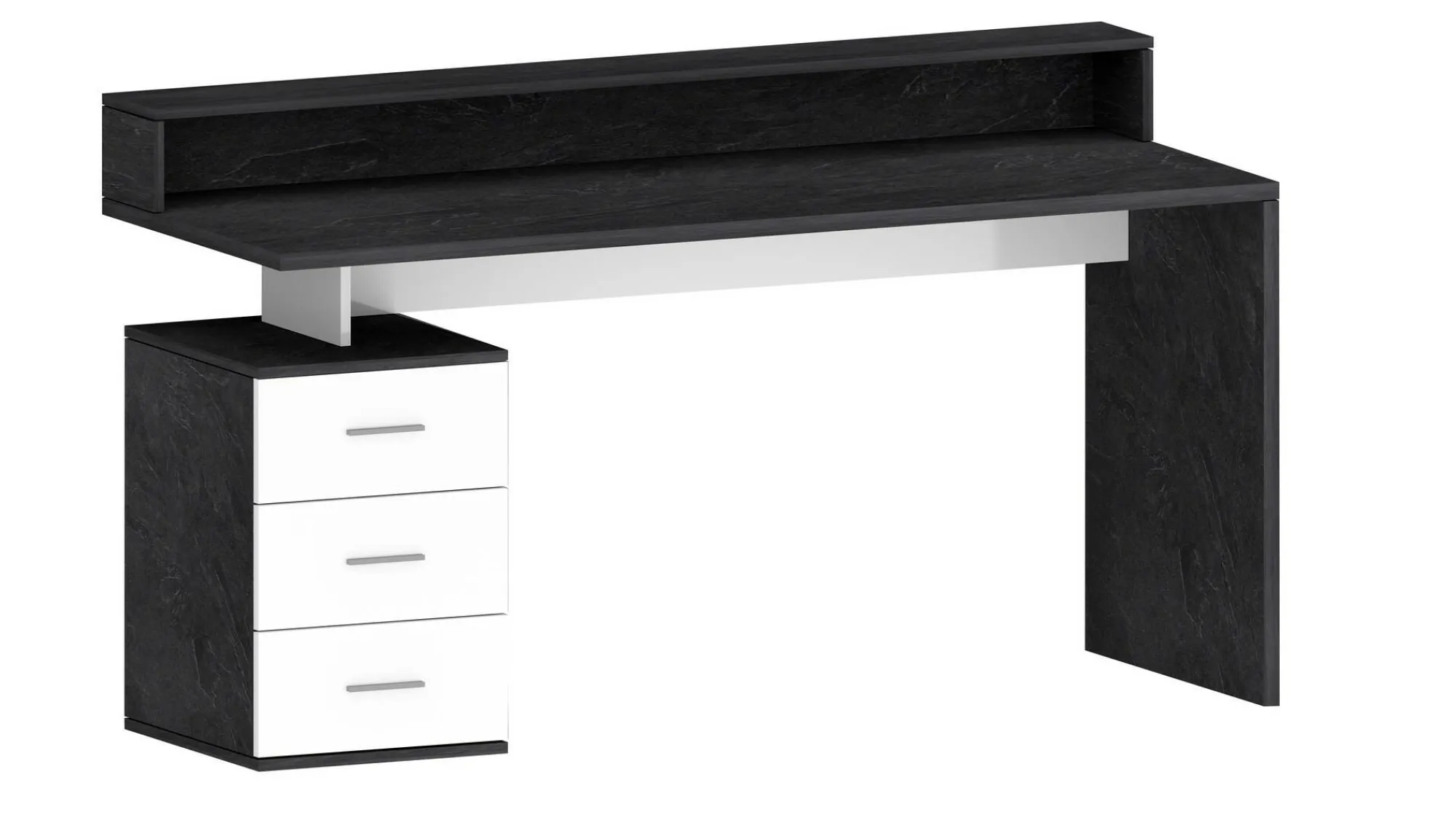 Scrivania Bardi, 160x60h90 cm, Bianco e<Dmora Sale