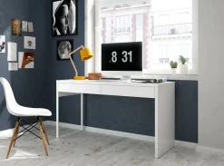 Scrivania Cerere, 138x50h75 cm, Bianco<Dmora Sale