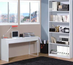 Scrivania Cerere, 138x50h75 cm, Bianco<Dmora Sale